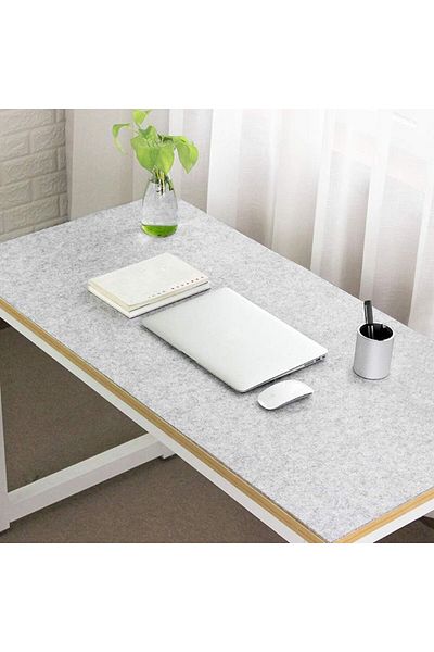 erorex Anti Static Extended Mouse Mat Felt Desk Pad Protector 3Mm Thick Anti Slip Gaming Writing Mat For