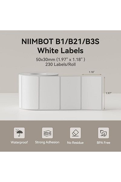 erorex B21 Label Maker Tape Adapted Sticker Labels Print Paper Shipping Address Labeling Tape Replacement