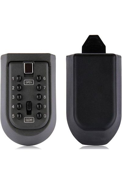 erorex Indoor And Outdoor Key Lock Box Wall Mounted Push Button Combination Key Safe Storage Security Lock
