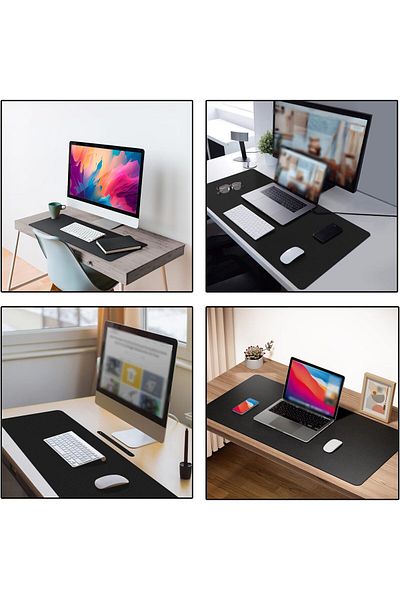 erorex Large Leather Desk Pad Protector Waterproof Office Mat For Laptop Writing And Mouse Use Durable And