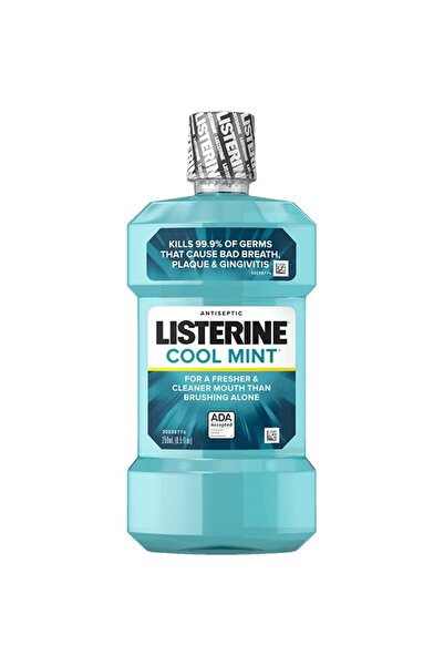 Listerine غسول فم يومي مضاد للبكتيريا بنكهة النعناع المنعش لتقليل البلاك الفم...