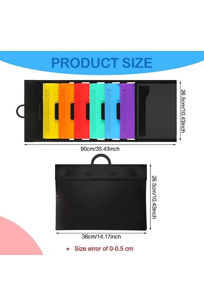 erorex 2 Pcs Wall File Organizer Hanging Folders Wall Storage And Classroom Organization With 6 Removable