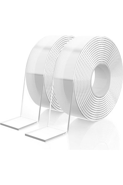 erorex 2 Volumes Double Sided Tape Heavy Duty Multipurpose Removable Mounting Tape Adhesive Reusable