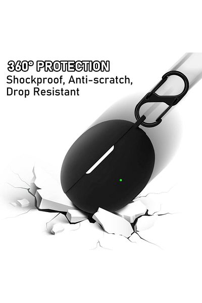 erorex Case For Huawei Freeclip Soft Silicone Case Skin Cover For Freeclip With Keychain And Earbuds
