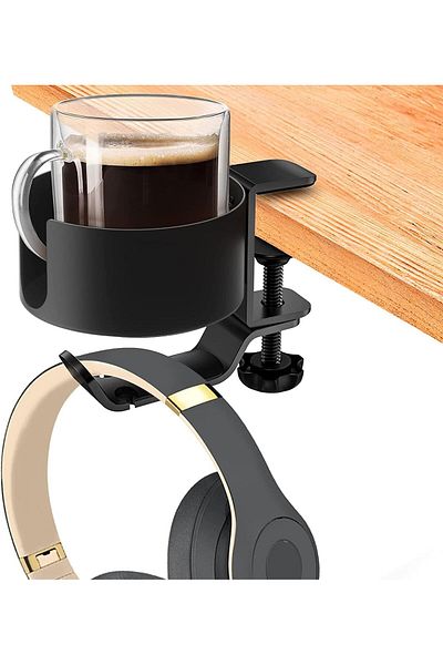 erorex Headphone Headset Stand Hanger Wall Mount Set Of 2 No Drilling Required Universal Headphone Holder