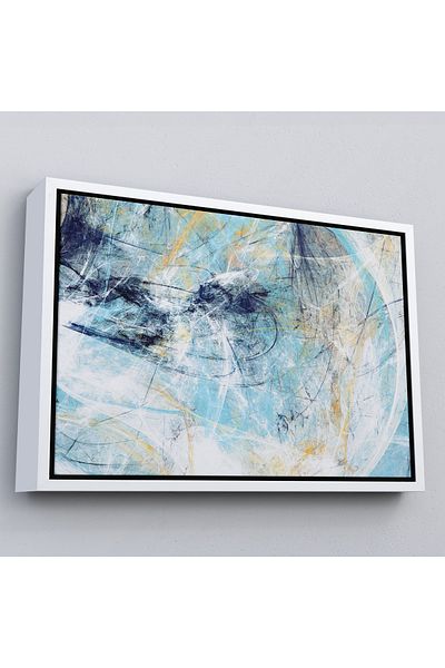 Harita Sepeti Futurism Abstract Decorativ Pictură murală pe pânză cu cadru alb