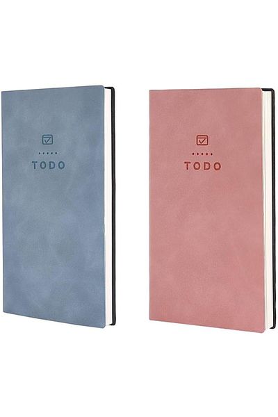 erorex 2 Pcs Soft Leather To Do List Notebook 196 Pages Pocket Checklist For Daily Plans Perfect School