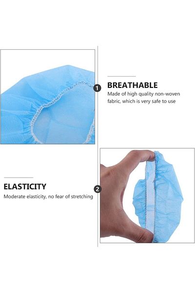 erorex Disposable Headphone Covers Non Woven Sanitary Headphone Ear Covers Black Fabric Headset Covers Ear