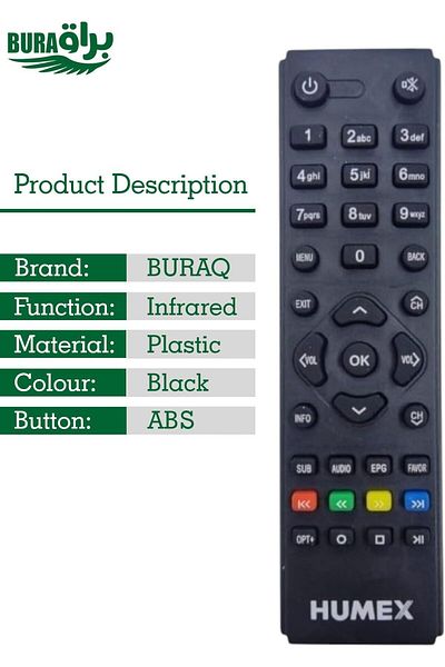 erorex جهاز تحكم عن بعد عالمي لتلفزيون JVC Pro LED Lcd الذكي باللون الأسود