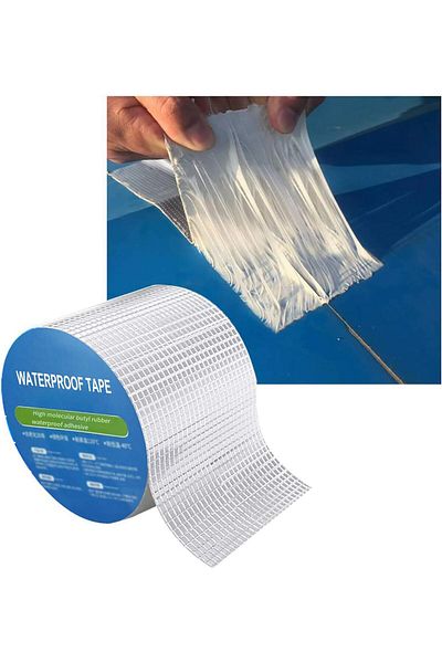 erorex Aluminum Foil Butyl Tape 5M Super Waterproof Butyl Tape Roof Leak Stopper Adhesive Tape For Duct