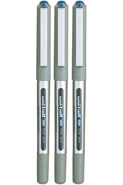 erorex Eye Ub 157 Rollerball Pen Blue Pack Of 3 Medium 0.7Mm Ball