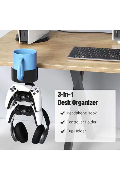 erorex Pc Headphone Stand Gaming Headset Hook Headphone Hanger Mount Headphones Stand With Adjustable &