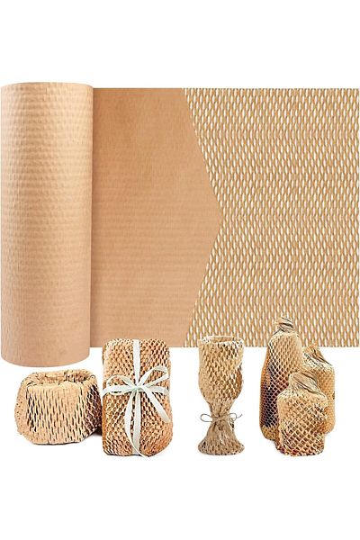 erorex Honeycomb Packing Paper: 12 Inch X164' Eco Friendly Packaging Material Wrap Brown