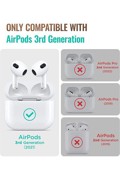 erorex For Airpods Pro 2 Case With Lock Compatible With Airpods Pro 2 Usb C Lightning Cable Magsafe Ready