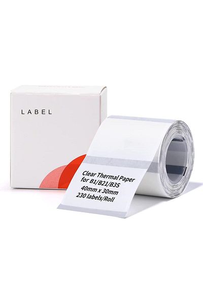 erorex Label Maker Tape 1.57 Inch X 1.18 Inch 40 X 30 Mm Printer Sticker Paper With Self Adhesive For B1