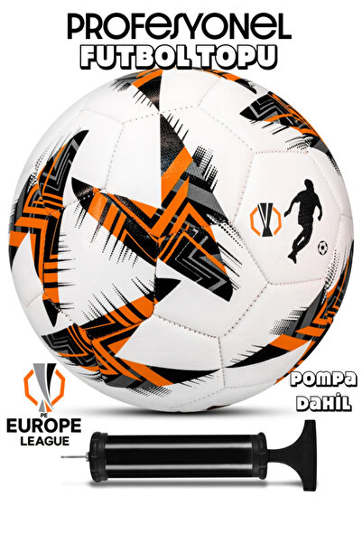 ByKurt كرة القدم - أداء ممتاز للأرضيات الصلبة والبساط (برتقالي، مجموعة مع مضخة)