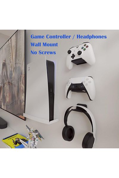 erorex Controller Wall Mount For Ps5 Ps4 Xbox Switch Controller Adhesive Ps5 Headset Holder Controller
