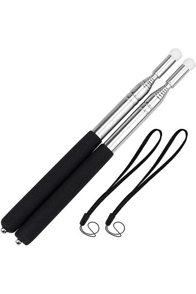erorex Pointer Sticks 2 Pieces Extendable Pointing Stick For Teachers 1M Retractable Telescope Pointer