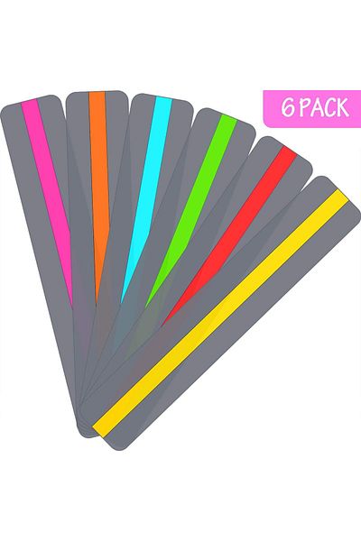 erorex Guided Reading Strips Highlight Strips Colored Overlay Highlight Bookmarks Help With For Crystal