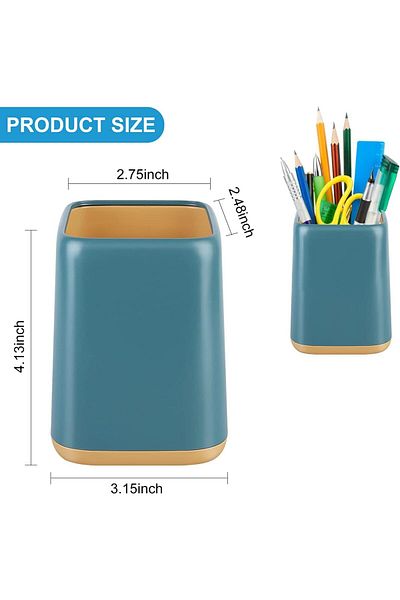 erorex Fashion Pen And Pencil Holder Pencil Cup For Kids Or Makeup Brush Holder For Women Durable Stand