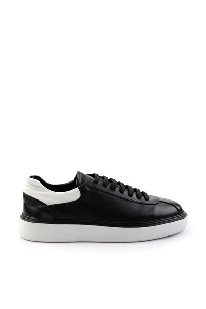 Bambi Siyah Leather Erkek Sneaker E01087115103