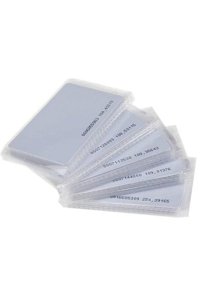 erorex 50Pcs X Rfid 125Khz Proximity Clamshell Id Card Tk4100 Thin Card Compatible With Em4100 Support Id