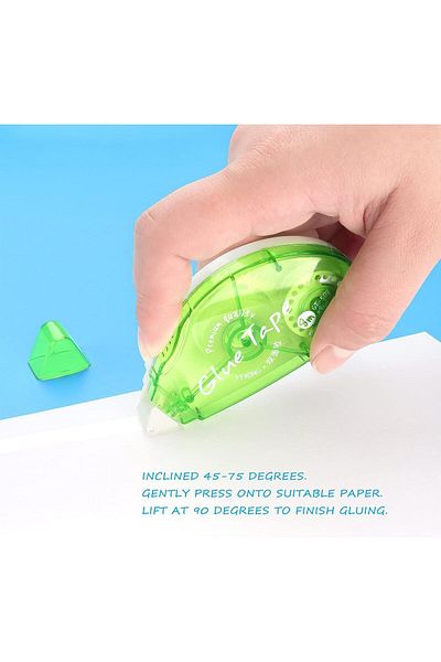 erorex 6 Pcs Tape Roller Scrapbooking Double Sided Tape Roller Permanent Adhesive Tape Dispenser Runner