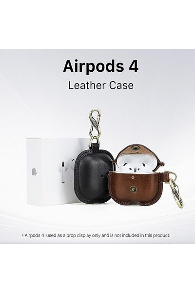 erorex Crazy Horse Leather Case Cover For Huawei Freebuds 5 Wireless Bluetooth Earphone Protector