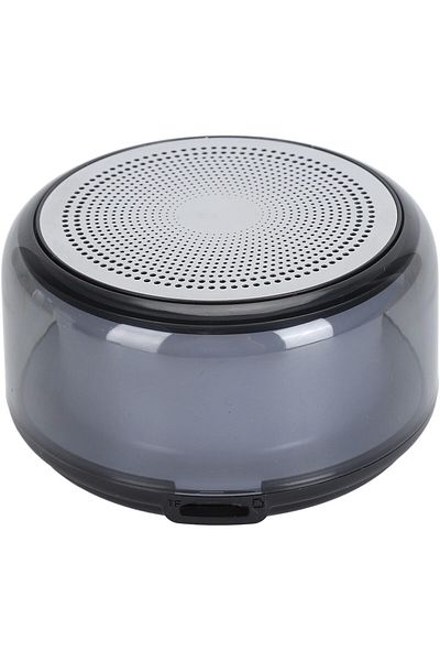 erorex مكبر صوت محمول مع إضاءة ليلية LED ومكبر صوت لاسلكي بصوت ستيريو واضح و7 ألوان LED تتغير تلقائيًا