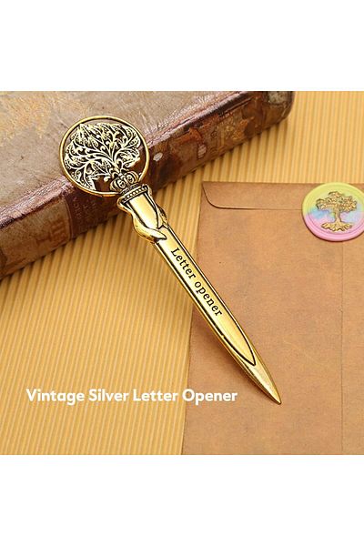 erorex 2 Pcs Letter Opener In Office Supplies Gold Metal Letter Opener Office Letter Opener Knife Metal