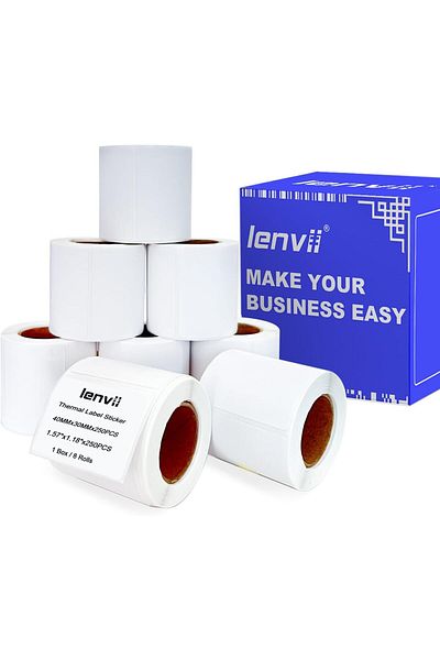 erorex 1.57 Inch X1.18 Inch Direct Thermal Labels 40 X 30Mm Thermal Sticker Labels Sticker Labels 20Mm