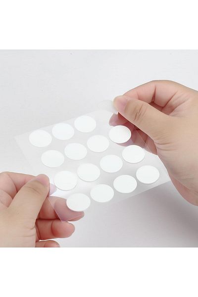 erorex Snail Heavy Duty Foam Double Sided Tape 64 Piece White Strong Adhesion Waterproof Adhesive Foam