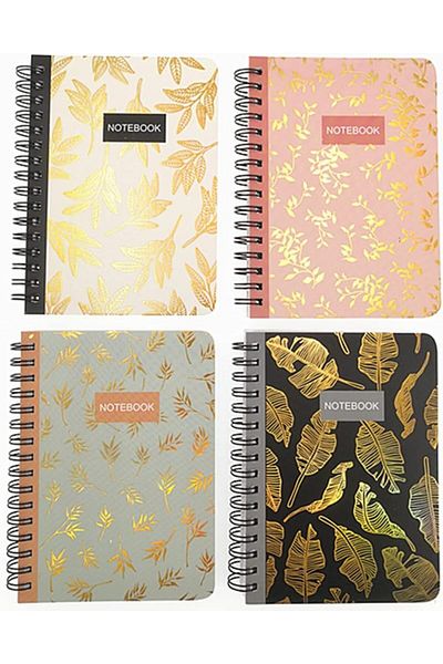 erorex 4 Pack A6 Spiral Notebook Journal Wirebound Ruled Sketch Book Notepad Diary Memo Planner A6 Size