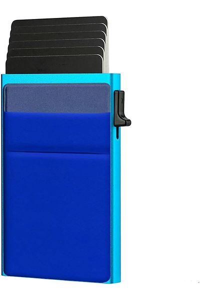 erorex Minimalist Pop Up Card Holder Wallet For Men Rfid Blocking Slim Business Credit Card Wallet With