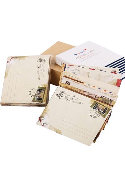 erorex 72 Pcs Mini Vintage Envelope European Style Mini Paper Envelope Small Handmade Gift Card Envelopes