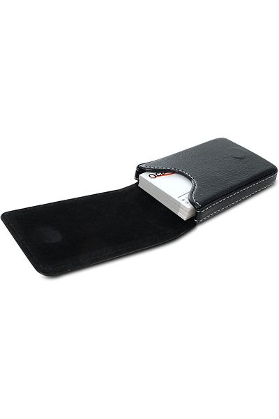 erorex Leather Business Card Holder For Men Or Women Large Pocket Business Card Case Credit Card Wallet