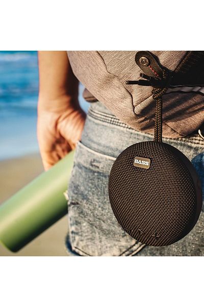 erorex مكبر صوت لاسلكي محمول مقاوم للماء Soundbeat Ipx7 باللون الرمادي