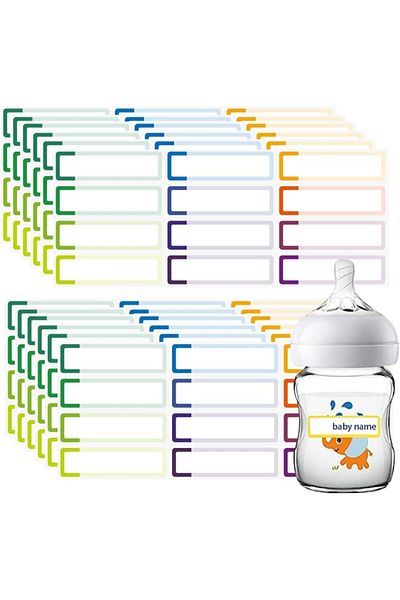 erorex 200Pcs Baby Bottle Labels Waterproof Self Laminating Baby Bottle Labels For Kids: Perfect For