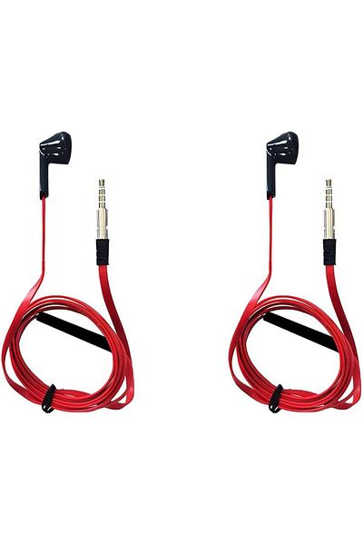 erorex In Ear Wired Earphones Black Ke006 With Volume Control Pack Of 10