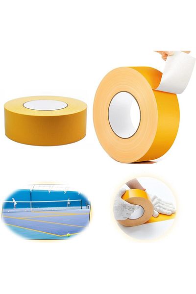 erorex Single Sided Carpet Duct Tape 5Cm*50 M Outdoor Court Tape Adhesive Court Marking Tape Court Lines