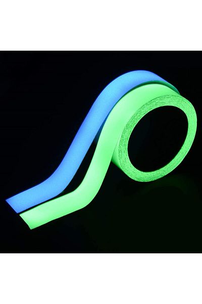 erorex 2Pack Glow In The Dark Tape Green And Blue Glow Tape Diy Home Luminous Wall Sticker Tape Sticker