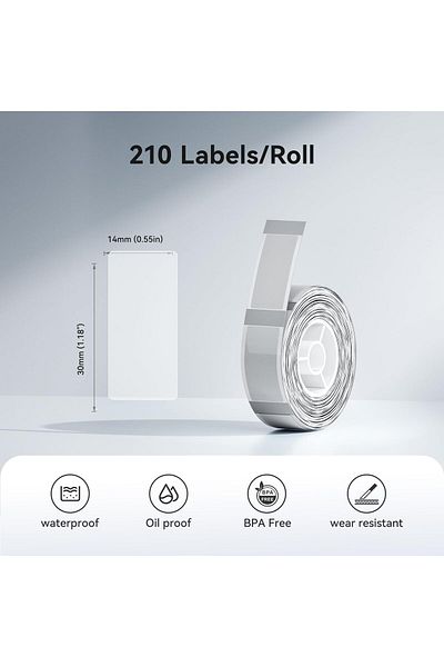 erorex Label Tape For D110 D101 D11 Black On Transparent Clear Sticker Thermal Paper Self Adhesive Label
