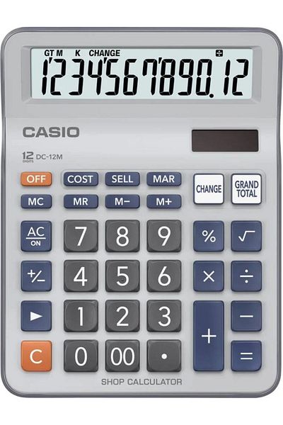 erorex Dc 12M Practical Desk Top Compact Desk Type Calculator 0.2 Kilograms