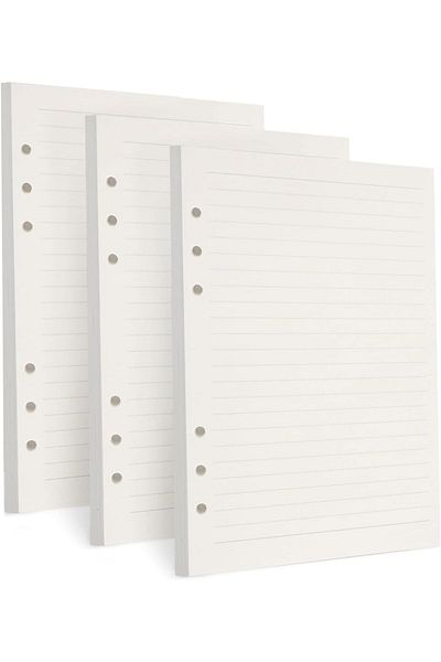 erorex A5 Refill Paper A5 Loose Leaf Paper 135 Sheets 270 Pages 6 Hole Filler Inserts Loose Leaf Paper For