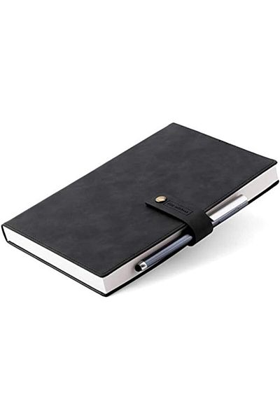 erorex Refillable Writing Journal Faux Leather Hardcover Notebook B5 College Ruled 408 Lined Pages Lay