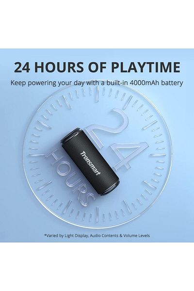 erorex مكبر صوت خارجي محمول T7 Lite بقوة 24 وات، صوت ستيريو 24 وات مع جهير عميق، بلوتوث 5.3، مقاوم للماء IPX7