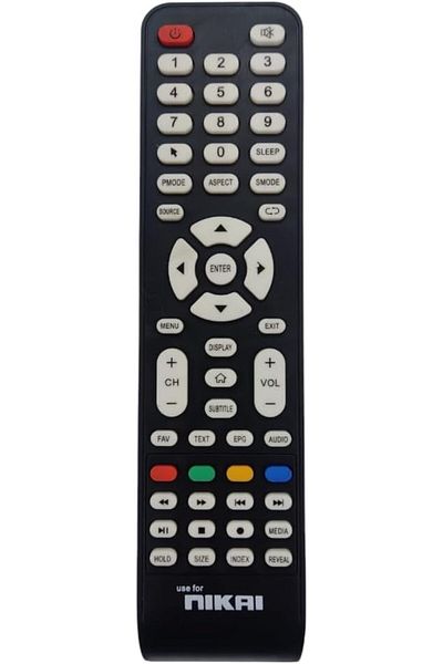 erorex جهاز تحكم عن بعد بديل لتلفزيون GVC Pro الذكي بشاشة LCD LED باللون الأسود