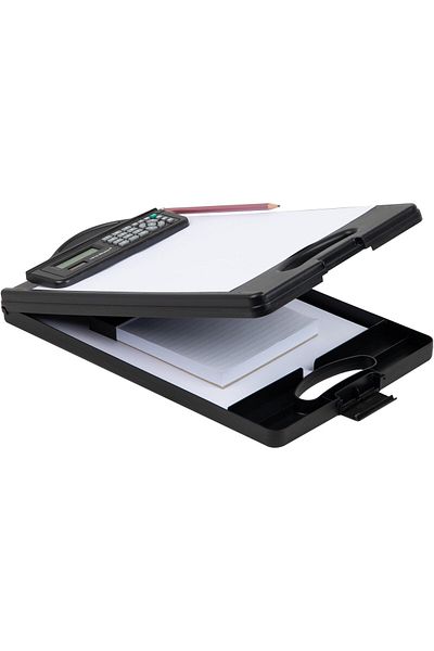 erorex Clipboard With Storage And Calculator Medical Clipboard Nursing Clipboard Plastic 9.5 Inch L X 15