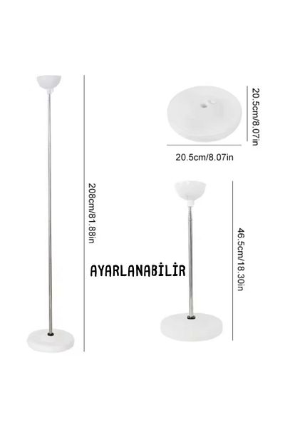Balon marketi Adjustable Height Balloon Tower Stand with Metal Rod– 210 cm Durable & Stylish Design