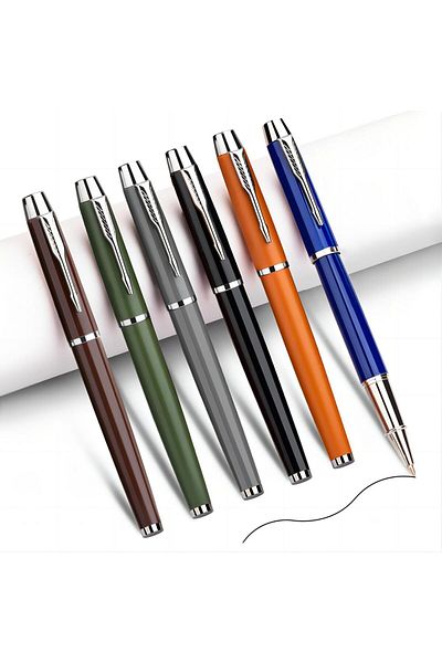 erorex 6 Pcs Luxury Metal Fine Point Ballpoint Pen Personalized Vintage Colored Pen Holders Best Ball Pen